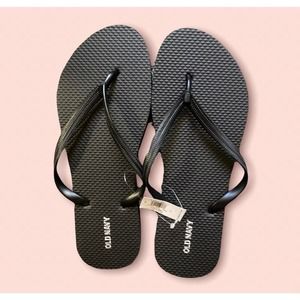 Old Navy Classic  Flip Flops Black Size 11